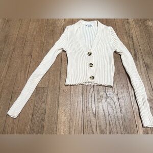 Madewell ivory cardigan
